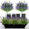 thumbnail image 1 of Homwamee 24 Paquetes de Lavanda Artificial, Plantas de Lavanda Falsas Resistentes a los Rayos UV Césped de Primavera con Flores para Decoración de Jardín y Patio, 1 of 10