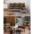 thumbnail image 6 of Vintage Green Blue Couch Cushion Covers Stretch, Washable Sofa Seat Covers Individual Seat Cushion Sofa Slipcovers Farmhouse Retro Art Couch Cover Furniture Protector M-1PCS, 6 of 7