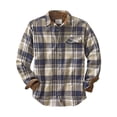 thumbnail image 1 of Legendary Whitetails Men's Standard Buck Camp Flannel Shirt, Shale Plaid, Large, 1 of 2