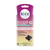 Veet Botanic Inspirations Wax Strip Kit, 20 Count, for Bikini, Underarm, Face