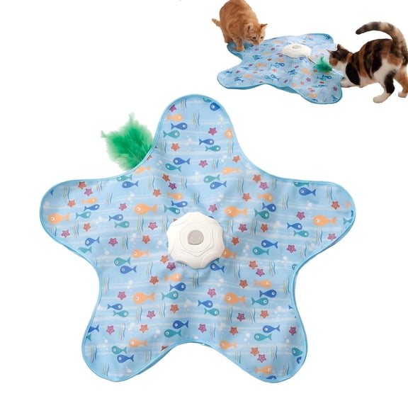 Interactive Cat Toy for Indoor Cats, Rechargeable Hide & Seek with Touch Sensor, Bird Chirps & Moving Feathers â Fun for Bored Adult Kittens