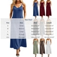 thumbnail image 3 of CHUMUD Robes d'Été pour Femmes avec Poches Robe Maxi à Bretelles Spaghetti Décontractée Coupe Ample Robe Soleil, 3 of 8