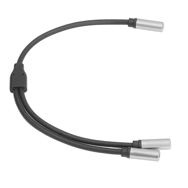 Cable Adaptador De 1 A 2, Carcasa De Metal OD De 0,18 Pulgadas, Cable Adaptador Hembra A Hembra De 3,5 Mm, Función De Expansión Para Tableta Para Teléfono