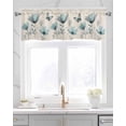 thumbnail image 2 of Tulip Butterfly Kitchen Valances for Windows Farmhouse Linen Window Valance Curtain for Living Room Window Treatment Vintage Spring Botanical Flowers Floral Valance Rod Pocket Topper, 54 x 18 Inch, 2 of 6