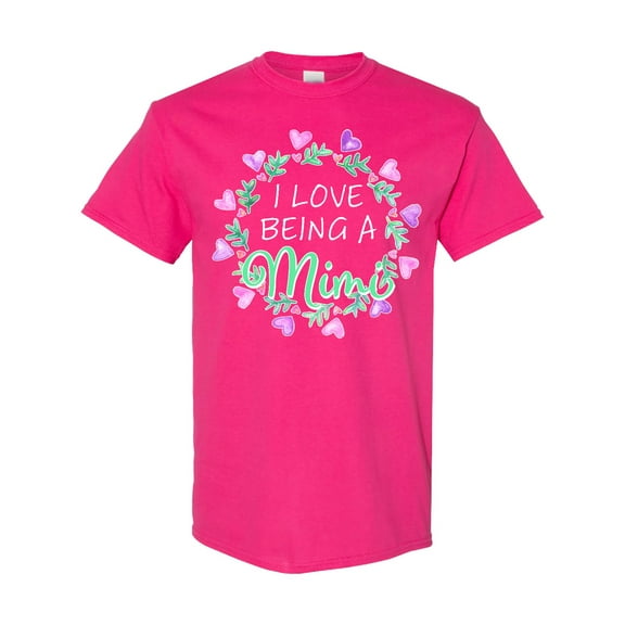 Inktastic I Love Being a Mimi Circle of Hearts T-Shirt