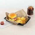 thumbnail image 3 of Fast Food Serving Baskets 10 Pack Of 11.8 x 8.47 Inch Rectangular Plastic Bread Fry Deli Baskets Reusable Microwavable Dishwashable Black Serving Trays For Rolls Sandwiches Burgers, 3 of 4