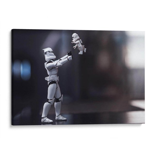 Cuadro decorativo - Clone Papá, Action Geek 120x80 Canvas Lab Humor, Niños, Películas, Películas Famosas, Star Wars