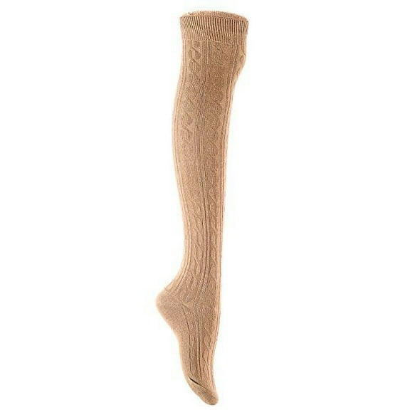 Lovely Annie Big Girl's 4 Pairs Over Knee High Thigh High Thigh High Cotton Socks Size L/XL