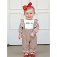thumbnail image 4 of BemeyourBBs Baby Girls Romper Apple/Duck Embroidery Striped Long Sleeve Jumpsuits, 4 of 9