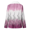 thumbnail image 5 of Herrnalise Jackets For Women Fashion Long Sleeve Pocket Plush Button Coat Shackets For Women 2024 fall Pink,M, 5 of 5