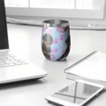 thumbnail image 3 of 12oz Stemless Wine Tumblers Rottweiler Dogs Vacuum Insulated Stainless Steel Travel Tumbler Cups Mug with Lid and Straw for Champaign,Cocktail,Beer with Cleaning Brush, 3 of 5