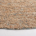 thumbnail image 3 of SAFAVIEH Bohemian Martha Solid Area Rug, Natural/Blue, 6' x 6' Round, 3 of 11