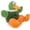 Checkers - Sitting Duck (Green), variant on Checkers Skinny Cow Squeaky Plush Dog Toy, Chew Guard Technology - White, Small