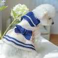 thumbnail image 3 of Pet Sweater with Doll Collar - Elastic Princess Style, Comfortable, Two-legged, Keep Warm, Acrylic, Sweet Ladylike Dog Dress, for Autumn, 3 of 8