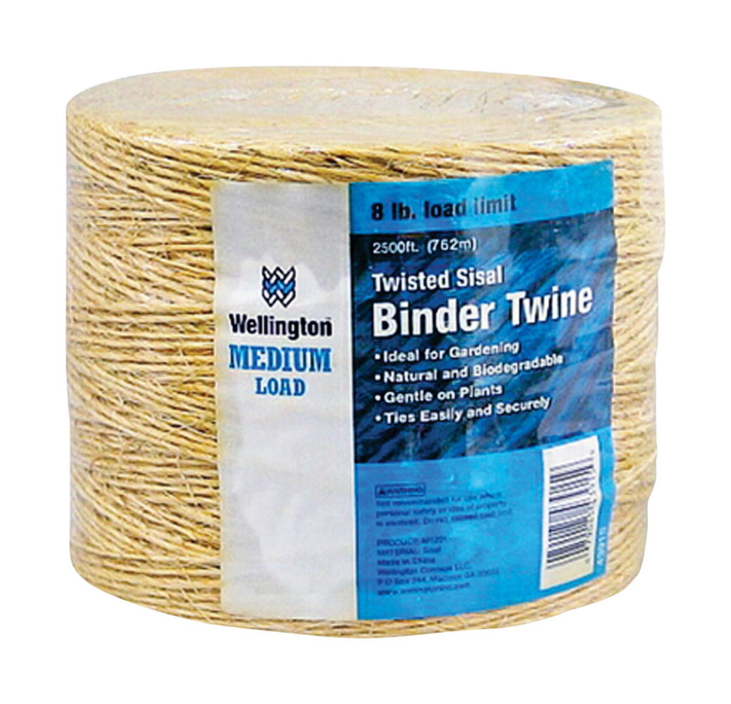 2,250 ft Twisted Sisal Binder Twine Gentle on Plants Natural & Biodegradable 