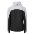 thumbnail image 3 of Women's Cutter & Buck Black Buffalo Bills Charter Eco Recycled Half-Zip Hoodie Anorak Jacket, 3 of 3