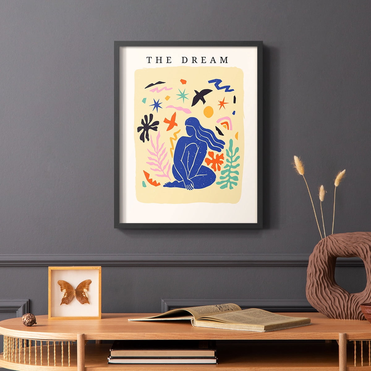 Matisse CCCXV in Black Solid Wood 8 x 10 Framed Print