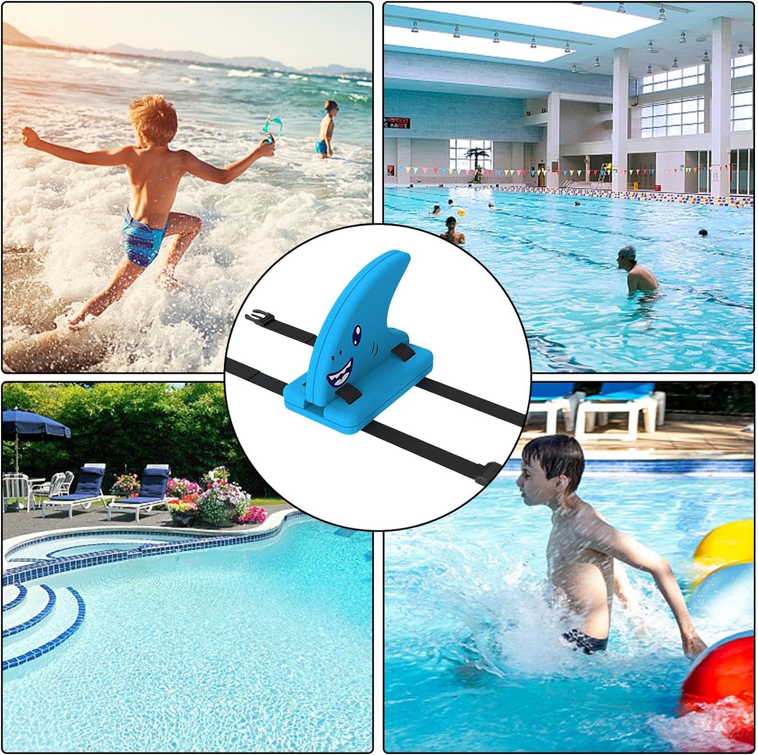 GGB-Shark Fin for Swimming, Safety Swim Trainer Safety Float for Kids ...