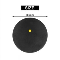 3Pcs Squash One-Yellow-Dot Low Speed Sports Professional Player Competition