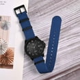 thumbnail image 2 of ANNEFIT Nylon Watch Band 16mm, One-Piece Waterproof Military Watch Straps with Heavy Black Buckle (Blue), 2 of 4