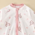 thumbnail image 5 of CAUYDY 3 6 9 12 18 24 Months Newborn Girl Coming Home Outfits Baby Sleepers Preemie Clothing Long Sleeve Bodysuit Fall Winter Infant Girls Pajamas Romper Sizes 12-18 Months,Pink, 5 of 5