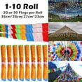 thumbnail image 3 of Tibetan Buddhist 20~300x Prayer Flags Outdoor Meditation Traditional 11x14IN Lot, 3 of 13