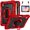 Red/Black, variant on Xyhop Case for iPad(A16) 11th Gen 11-inch 2025,Rotating Stand with Hand Shoulder Strap