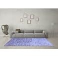 thumbnail image 3 of Ahgly Company Machine Washable Indoor Rectangle Oriental Blue Modern Area Rugs, 6' x 9', 3 of 4