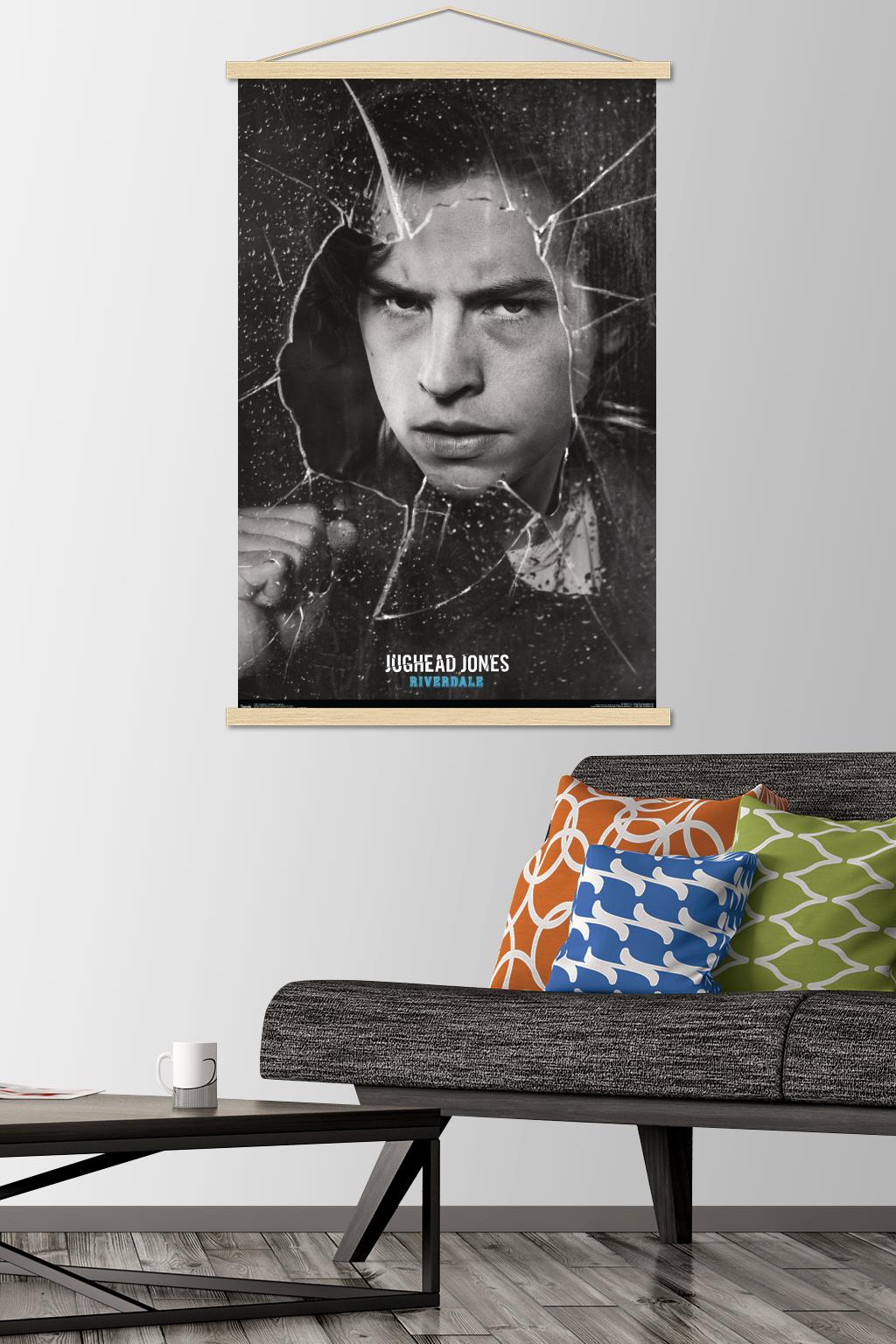 Riverdale - Shattered Jughead Wall Poster with Wooden Magnetic Frame, 22.375" x 34"