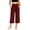 #07 Wine 【Mix, Match & Rotate: Stock Up on Daily Colors】, variant on Women's High Waist Cropped Wide Leg Yoga Pants with Pockets, 92% Polyester 8% Spandex, Casual Loose Trousers Athletic Jogging Fitness Outdoor Lounge, Womens Cropped Pants Capris