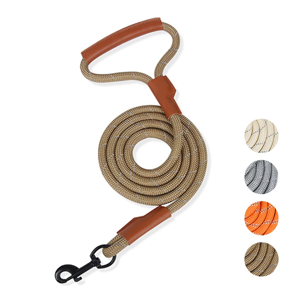 Batilo Reflective Training Leash for Dogs, Nylon Rope Dog Leash with