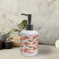 thumbnail image 3 of Ambesonne Poppy Flower Soap Dispenser & Toothbrush Holder Set, Soft Color Garden Twig, 2 Pcs, Scarlet and Green, 3 of 5