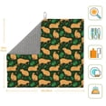 thumbnail image 2 of Dish Drying Mat, Vegetation Capybara Highly Absorbent Drying Matt Kitchen Counter, Dish Mat Drying Pad Dishes Drainer Mats for Kitchen Counter or Sink, 16 x 18 inch, 2 of 6