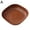 Walnut, variant on Kitchen Wood Grain Plastic Square Plate, 5. 46 Inch Dishwasher Safe Serving Dish for Daily Meals and Dining