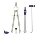 thumbnail image 5 of Pacific Arc, Spring Bow Compass with Extension bar, ruling Pen, 6 inch Divider, Universal Adaptor, 6 inch Break Leg, and Replacement Lead., 5 of 7