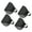 Black, variant on Pack of 4 Antirust Cheering Instruments Cowbell Set for Rallies Pet Collar Tracking Devices and Party Fun Additions