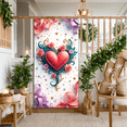 thumbnail image 6 of LUUFILx Romantic Musical Heart Banner Backdrop Decoration for Weddings Parties Valentine's Day Photography Props Event Background Decor Beautiful Design, 6 of 8