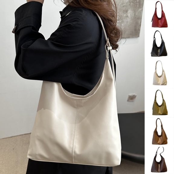 Hfnxid Women's Hobo Bag - Vegan PU Leather Tote,Shoulder Handbag Purse for Women Soft Shoulder Bag