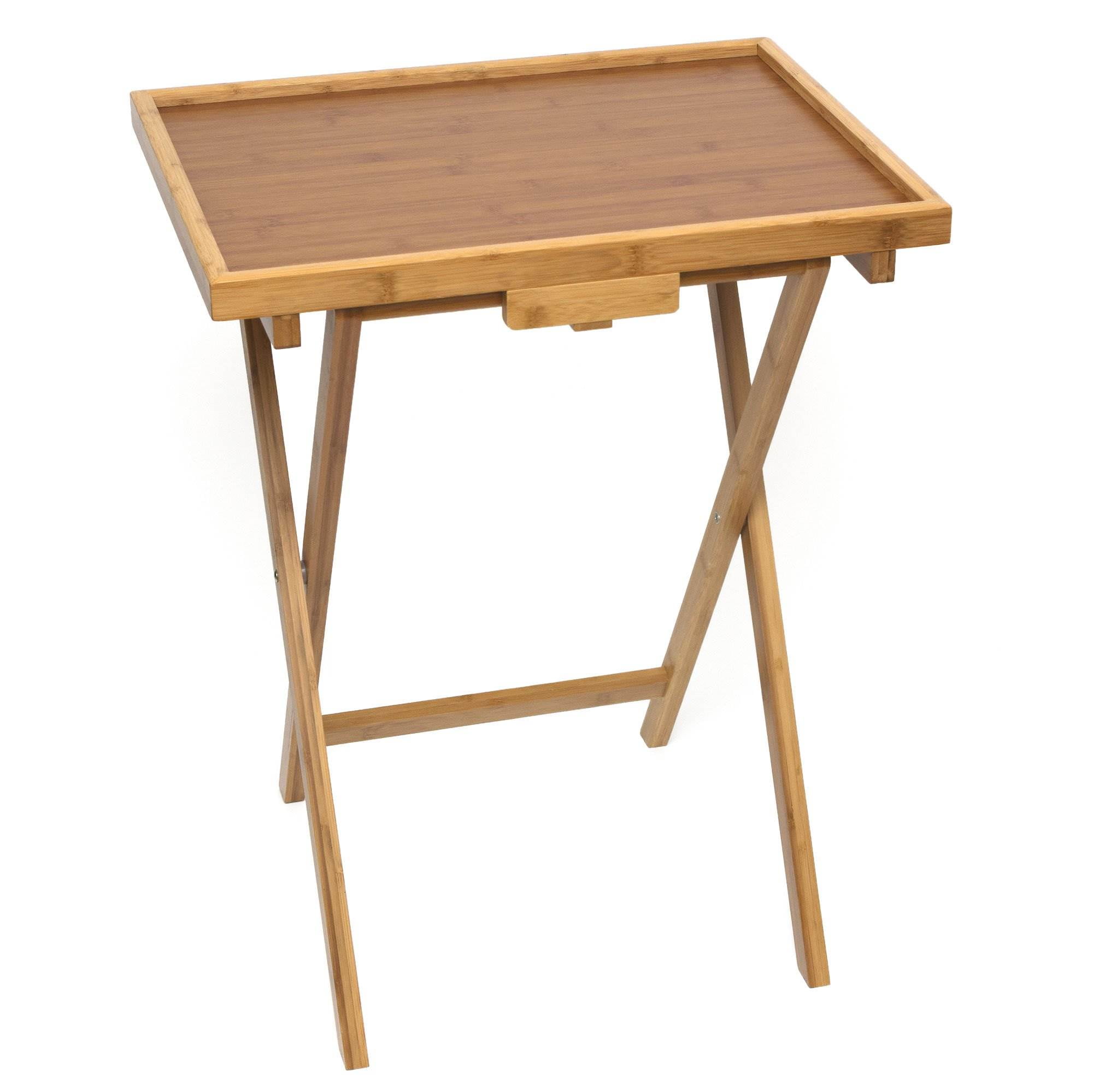 Lipper Bamboo Snack Table with Lip - Walmart.com