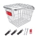 thumbnail image 1 of Cesta trasera para bicicleta, cesta para portaequipajes de bicicleta de alambre de hierro, portaequipajes portátil para bicicleta, cesta para biciclet Plata con tapa, 1 of 9