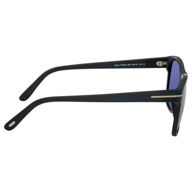 Tom Ford Giulio FT0698 02V Matte Black Blue 59 mm Men s Sunglasses