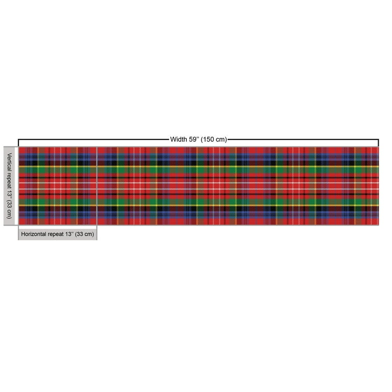 Red Green Plaid Fabric - Royal Stewart Tartan Fabric for Home  Decor, Red Christmas Tartan Plaid Chair Upholstery Fabric by The Yard :  Arts, Crafts & Sewing