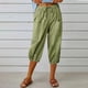 thumbnail image 1 of WILLBEST Pantalones Casuales para Mujer, Pantalones Harén Holgados de Cintura Alta Elástica con Bolsillos, Pantalones Casuales Recortados para Un Estilo y Comodidad Sin Esfuerzo. Chica, 1 of 7