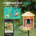 thumbnail image 3 of Netvue Birdfy Bird Feeder with Camera, Smart Bird Camera with Solar Panel, AI Identify 6000+ Species, Ideal Gift, 3 of 10