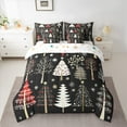 thumbnail image 2 of Manfei Rustic Christmas Tree Twin Bedding Sets 7-Piece, Christmas Snowflake Bedding Comforter Set, Western Winter Festival Reversible Sheet Sets, Luxury Bedroom Decor, 2 of 7