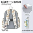 thumbnail image 5 of Cartoon Corgi Backpack for School,Cute School Bag,Schoolbag with Adjustable Shoulder Straps & Padded Back,13.4"x11"x4.7", 5 of 6