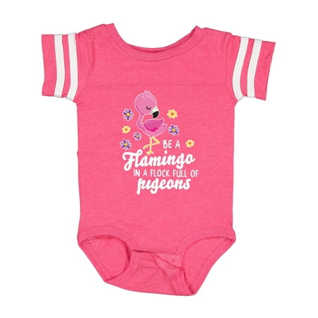 

Inktastic Be a Flamingo in a Flock of Pigeons with Flowers Gift Baby Girl Bodysuit