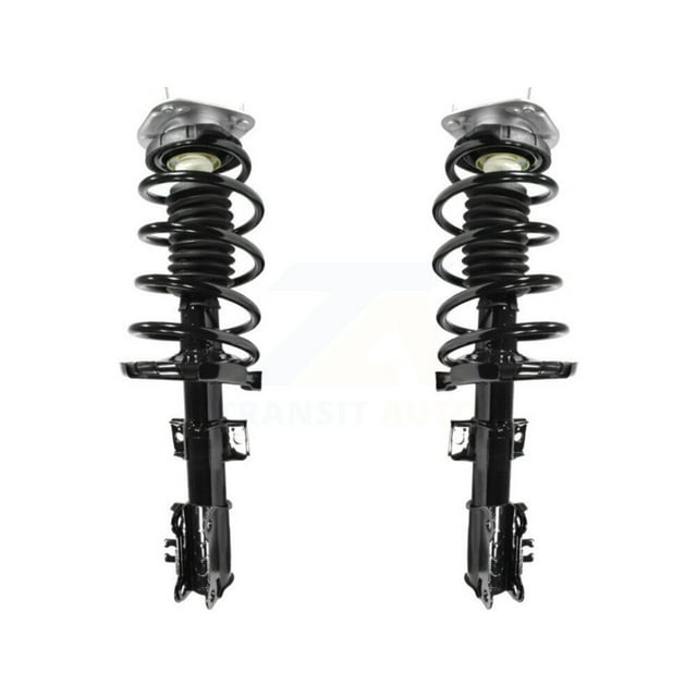 Transit Auto Front Complete Suspension Shocks Strut and Coil Spring Mount Assemblies Kit for Car Volvo XC70 V70 - Left Right Side (Driver Passenger) K78A-100127