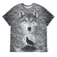 thumbnail image 3 of LAOLIUSN Mens 3D Graphic Tees All Over Print Wolf Shirt Novelty Streetwear Animal T-Shirt, S-4XL, 3 of 7