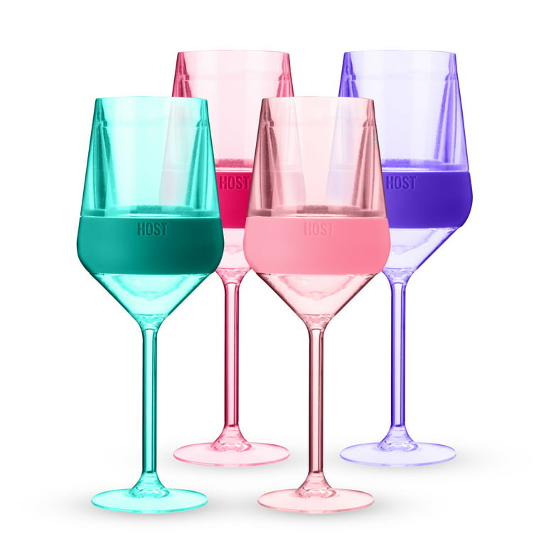 Host Wine Freeze Stemmed Cooling Cups (Set of 4) in Tinted